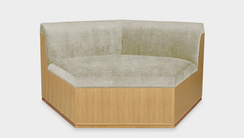 reddie-raw sofa ANGLE 137W x 122D x 73H (43H seat) *cm / Fabric~Magma-Latte / Wood Veneer~Oak Dylan Sofa