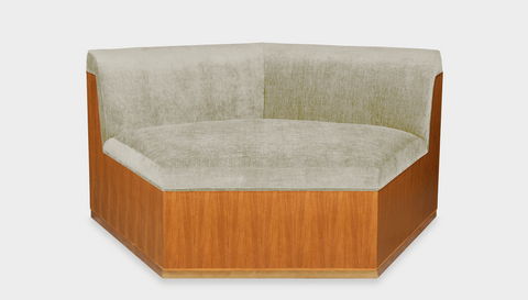 reddie-raw sofa ANGLE 137W x 122D x 73H (43H seat) *cm / Fabric~Magma-Latte / Wood Veneer~Teak Dylan Sofa