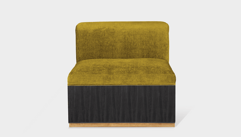 reddie-raw sofa MIDDLE 80W x 95D x 73H (43H seat) *cm / Fabric~Magma-Dijon / Wood Veneer~Black Dylan Sofa