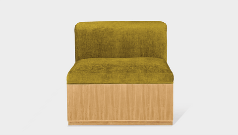 reddie-raw sofa MIDDLE 80W x 95D x 73H (43H seat) *cm / Fabric~Magma-Dijon / Wood Veneer~Oak Dylan Sofa