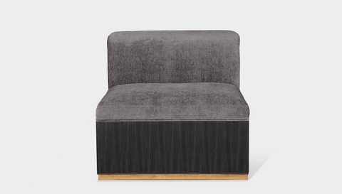 reddie-raw sofa MIDDLE 80W x 95D x 73H (43H seat) *cm / Fabric~Magma-Frost / Wood Veneer~Black Dylan Sofa