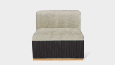 reddie-raw sofa MIDDLE 80W x 95D x 73H (43H seat) *cm / Fabric~Magma-Latte / Wood Veneer~Black Dylan Sofa