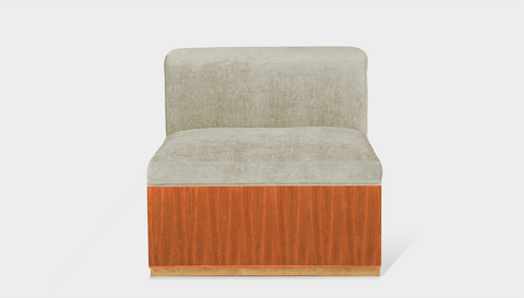 reddie-raw sofa MIDDLE 80W x 95D x 73H (43H seat) *cm / Fabric~Magma-Latte / Wood Veneer~Teak Dylan Sofa
