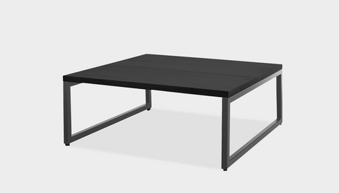 reddie-raw square coffee table 90 x 90 x 35H *cm / Wood Teak~Black / Metal~Grey Suzy Coffee Table Square