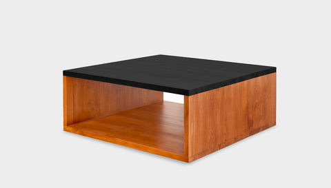reddie-raw square coffee table 90 x 90 x 35H *cm / Wood Teak~Black / Wood Teak~Natural Bob Coffee Table Square
