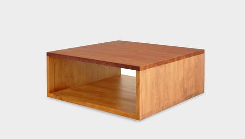 reddie-raw square coffee table 90 x 90 x 35H *cm / Wood Teak~Natural / Wood Teak~Oak Bob Coffee Table Square
