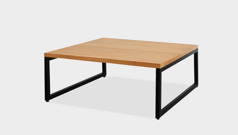 reddie-raw square coffee table 90 x 90 x 35H *cm / Wood Teak~Oak / Metal~Black Suzy Coffee Table Square