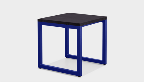 reddie-raw square side table 45W x 45D x 45H *cm / Wood Teak~Black / Metal~Navy Suzy Side Table Square