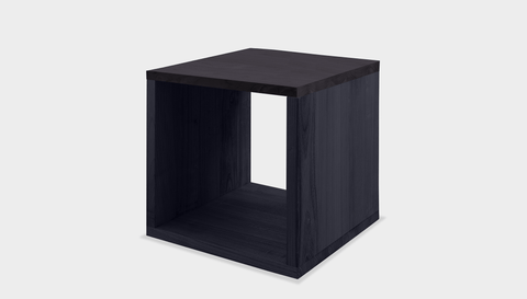 reddie-raw square side table 45W x 45D x 45H *cm / Wood Teak~Black / Wood Teak~Black Bob Side Table Square