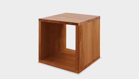 reddie-raw square side table 45W x 45D x 45H *cm / Wood Teak~Natural / Wood Teak~Natural Bob Side Table Square