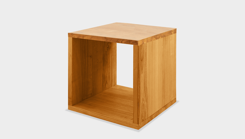 reddie-raw square side table 45W x 45D x 45H *cm / Wood Teak~Oak / Wood Teak~Oak Bob Side Table Square