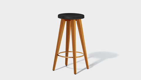reddie-raw stool Wood Teak~Black / Wood Teak~Natural Vinny Counter Stool