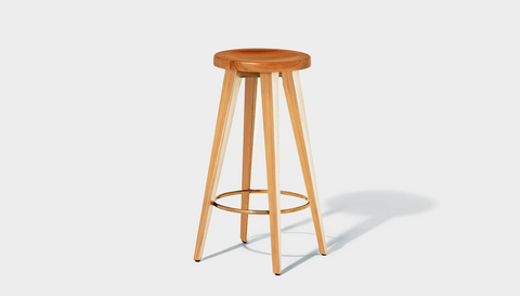 reddie-raw stool Wood Teak~Natural / Wood Teak~Oak Vinny Counter Stool