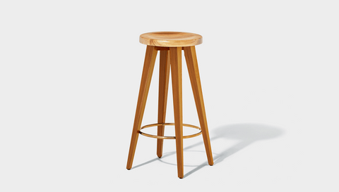 reddie-raw stool Wood Teak~Oak / Wood Teak~Natural Vinny Counter Stool