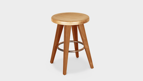 reddie-raw stool Wood Teak~Oak / Wood Teak~Natural Vinny Stool