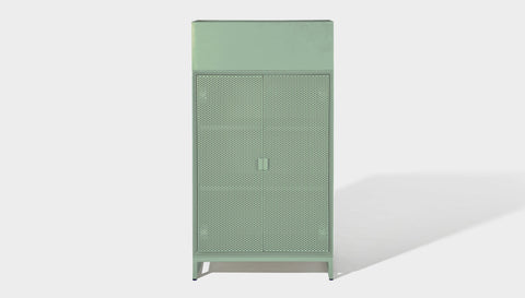 reddie-raw storage cupboard 60W x 45D x 110H  *cm (with planter box) / Lacquer~Mint NCW Storage Unit with and without planter