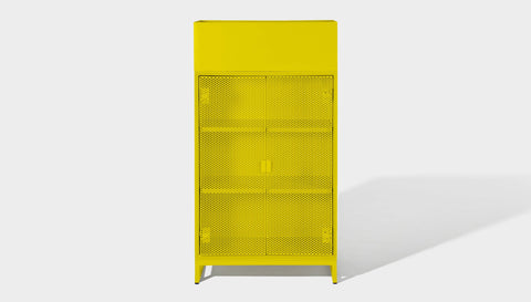 reddie-raw storage cupboard 60W x 45D x 110H  *cm (with planter box) / Lacquer~Yellow NCW Storage Unit with and without planter
