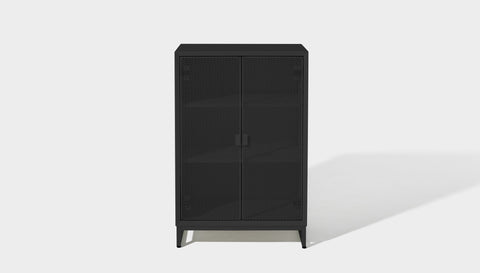 reddie-raw storage cupboard 60W x 45D x 90H  *cm (no planter box) / Lacquer~Black NCW Storage Unit with and without planter