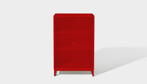 reddie-raw storage cupboard 60W x 45D x 90H  *cm (no planter box) / Lacquer~Red NCW Storage Unit with and without planter