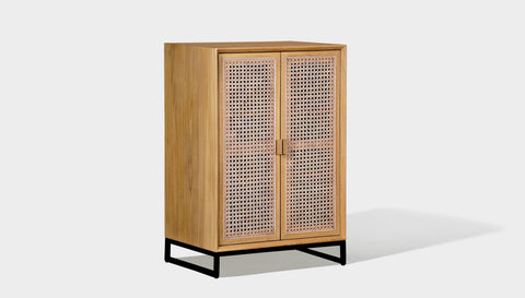 reddie-raw storage cupboard 60W x 45D x 90H *cm (no planter box) / Wood Teak~Oak / Metal~Black NCW Storage Wood Unit with and without planter