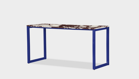 reddie-raw desk 150L x 35D x 75H *cm / Stone~Calacatta Viola / Metal~Navy Suzy Desk