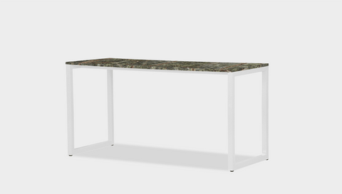 reddie-raw desk 150L x 35D x 75H *cm / Stone~Forest Green / Metal~White Suzy Desk