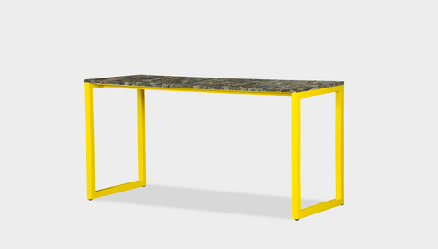 reddie-raw desk 150L x 35D x 75H *cm / Stone~Forest Green / Metal~Yellow Suzy Desk