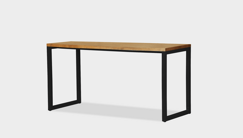 reddie-raw desk 150L x 35D x 75H *cm / Wood Teak~Oak / Metal~Black Suzy Desk